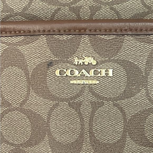 Coach Brown Signature Crossbody Bag with Adjustable Strap - Picture 2 of 16